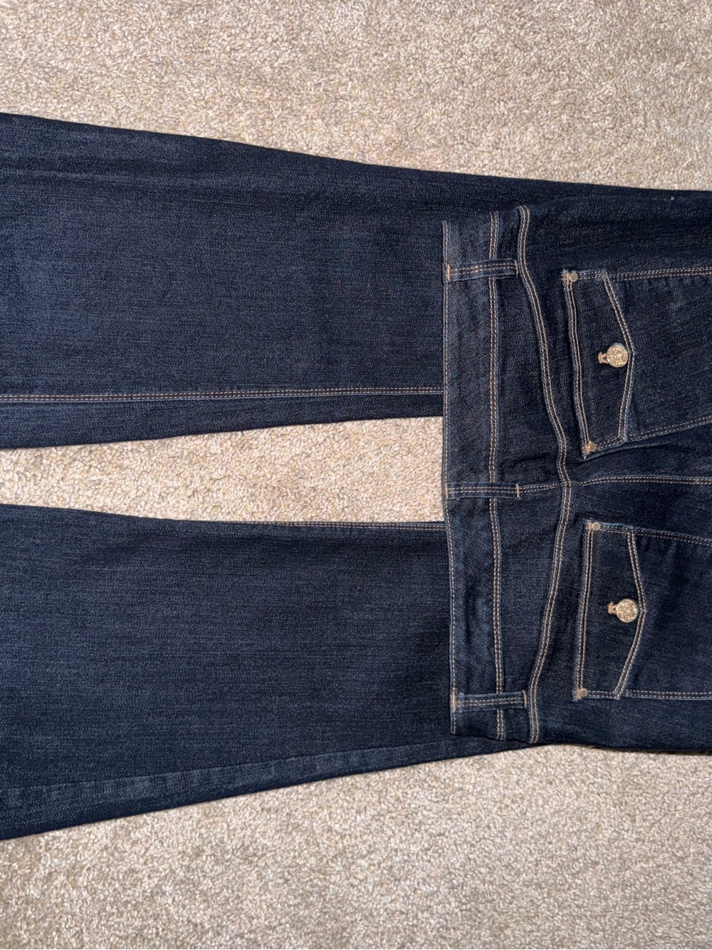 White House Black Market Dark Blue Boot Cut Jeans